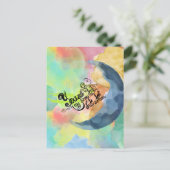 Je bent mijn favoriete INK waterverf quote Briefkaart (Staand voorkant)