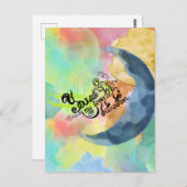 Je bent mijn favoriete INK waterverf quote Briefkaart (Voorkant / Achterkant)