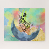 Je bent mijn favoriete INK waterverf quote Legpuzzel (Horizontaal)