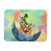 Je bent mijn favoriete INK waterverf quote Magneet (Horizontaal)