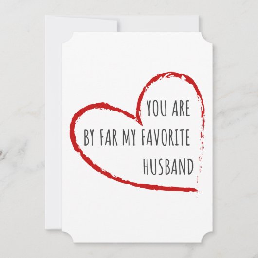 Je bent mijn favoriete man, grappig design feestdagenkaart (Voorkant)