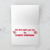 ** JE BENT MIJN FAVORIETE MELDING ** LIEFDE KAART (Binnen)