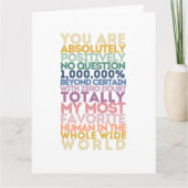 Je bent mijn favoriete mens kaart (Voorkant)