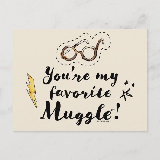 Je bent mijn favoriete Muggle™ Briefkaart (Voorkant)