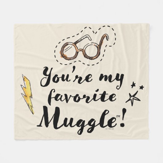 Je bent mijn favoriete Muggle™ Fleece Deken (Voorkant (Horizontaal))