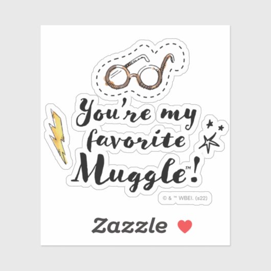 Je bent mijn favoriete Muggle™ Sticker (Vel)