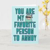 Je bent mijn favoriete persoon om te irriteren, Li Kaart (Gele Bloem)