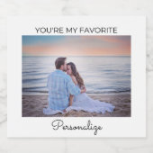 Je bent mijn favoriete persoonlijke bierlabel bier etiket (Enkel label)