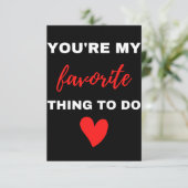 Je bent mijn favoriete taak bedankkaart (Staand voorkant)