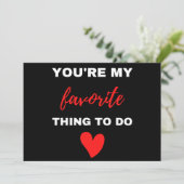 Je bent mijn favoriete taak feestdagenkaart (Staand voorkant)