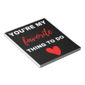 Je bent mijn favoriete taak notitieblok (Schuin)