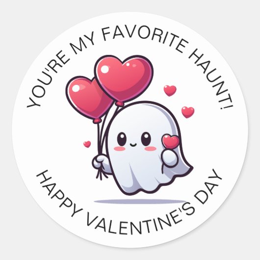 Je bent mijn favoriete Valentijnsdag Ronde Sticker (Voorkant)