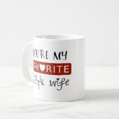 Je bent mijn favoriete werkvrouw - Zoet Koffiemok (Voorkant links)