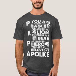 Je bent mijn geliefde politie Papa Trots Politie t T-shirt