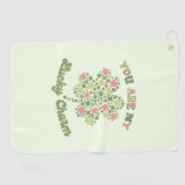 Je bent mijn geluk golfhanddoek (Horizontaal)