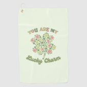 Je bent mijn geluk golfhanddoek (Voorkant)