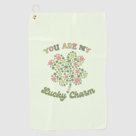 Je bent mijn geluk golfhanddoek (Voorkant)