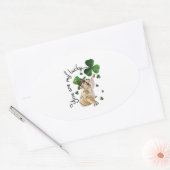 Je bent mijn geluk ovale sticker (Envelop)