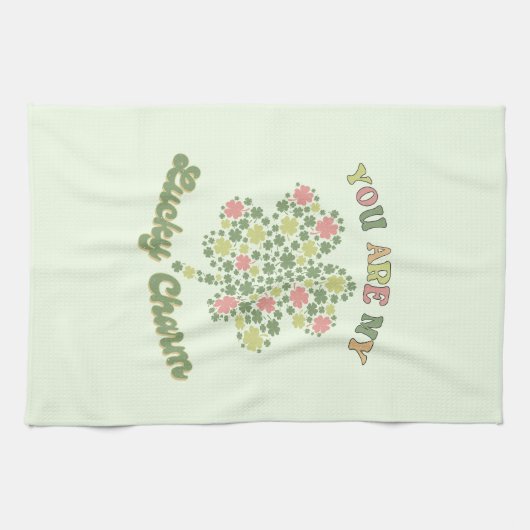 Je bent mijn geluk theedoek (Horizontaal)