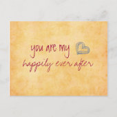 Je bent mijn gelukkige nabestaanden briefkaart (Voorkant)