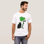 Je bent mijn gelukszak St. Patrick's Day Black Cat T-shirt (Voorkant volledig)
