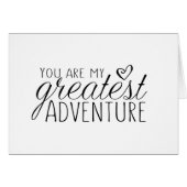 Je bent mijn grootste avontuur trouwkaart (Voorkant Horizontaal)