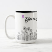 Je bent mijn grootste blijdschap Mok - Bloemen moe (Links)