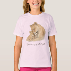 Je bent mijn grootste geschenk – Leeuwin en welp i T-shirt