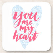 Je bent mijn hart bier onderzetter (Voorkant)