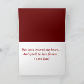 Je bent mijn hart binnengegaan kaart (Binnen)