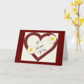 Je bent mijn hart binnengegaan kaart (Gele Bloem)