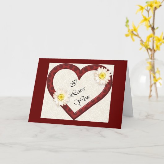 Je bent mijn hart binnengegaan kaart (Gele Bloem)