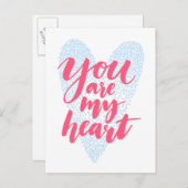 Je bent mijn hart briefkaart (Voorkant / Achterkant)