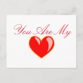 "Je bent mijn hart" Briefkaart (Voorkant)