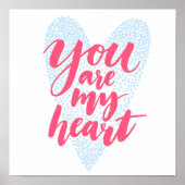 Je bent mijn hart poster (Voorkant)