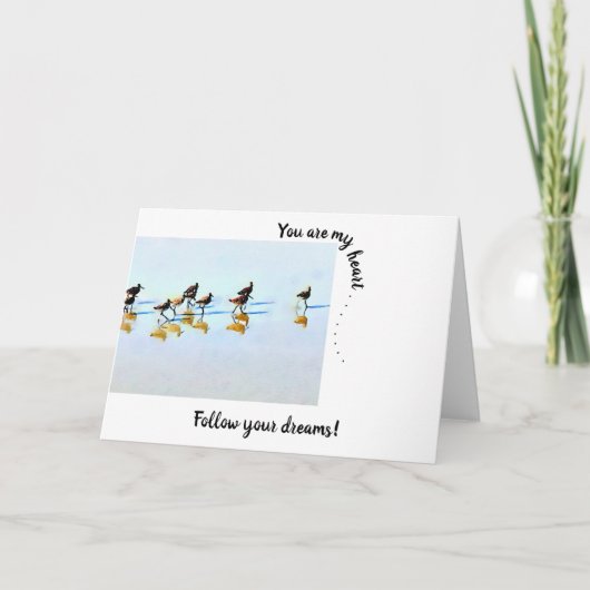 Je bent mijn hart~Sandpipers Hilton Head Beach Kaart (Voorkant)