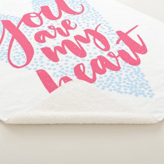 Je bent mijn hart sherpa deken (3/4)