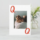 Je bent mijn hartenkoningin die Valentijnsdag spee Feestdagenkaart (Staand voorkant)