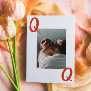 Je bent mijn hartenkoningin die Valentijnsdag spee Feestdagenkaart