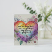 Je bent mijn hartslag, mijn alles - mijn eeuwighei briefkaart (Staand voorkant)