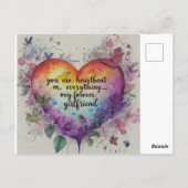 Je bent mijn hartslag, mijn alles - mijn eeuwighei briefkaart (Achterkant)