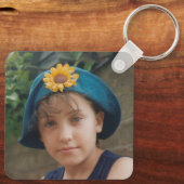 Je bent mijn held Grandad en voeg foto rood toe Sleutelhanger (Achterkant)