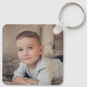 Je bent mijn held Grandad, voeg foto zwart toe Sleutelhanger (Achterkant)