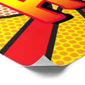 Je bent mijn HELD Leuk Retro Stripboek Pop Art Poster (Hoek)