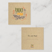 Je bent mijn held ! notitiekaartje (Voorkant / Achterkant)