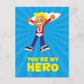 Je bent mijn heldenKaart Briefkaart (Voorkant)