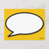 Je bent mijn HERO Fun Retro Comic Book Pop Art Briefkaart (Achterkant)