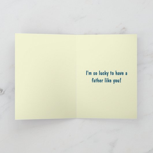 Je bent mijn Hero Vaderdag Glitter Kaart (Binnen)