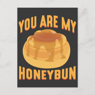 Je bent mijn Honeybun Cute Food Lover Couple Briefkaart