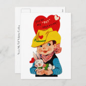 Je bent mijn "huisdier" Valentijn Cowboy Feestdagenkaart (Voorkant / Achterkant)